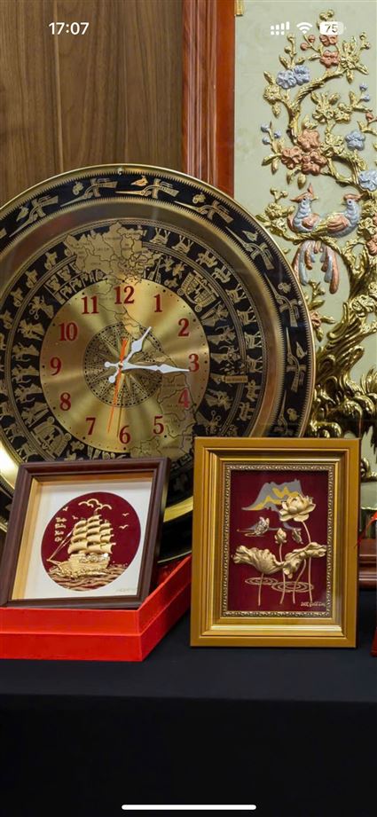 Đồng hồ bản đồ Việt Nam treo tường